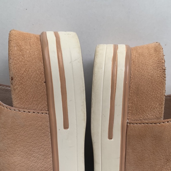 Eileen Fisher Leather Platform Open Toe Strappy Sandal Tan Size 6 - Picture 6 of 9